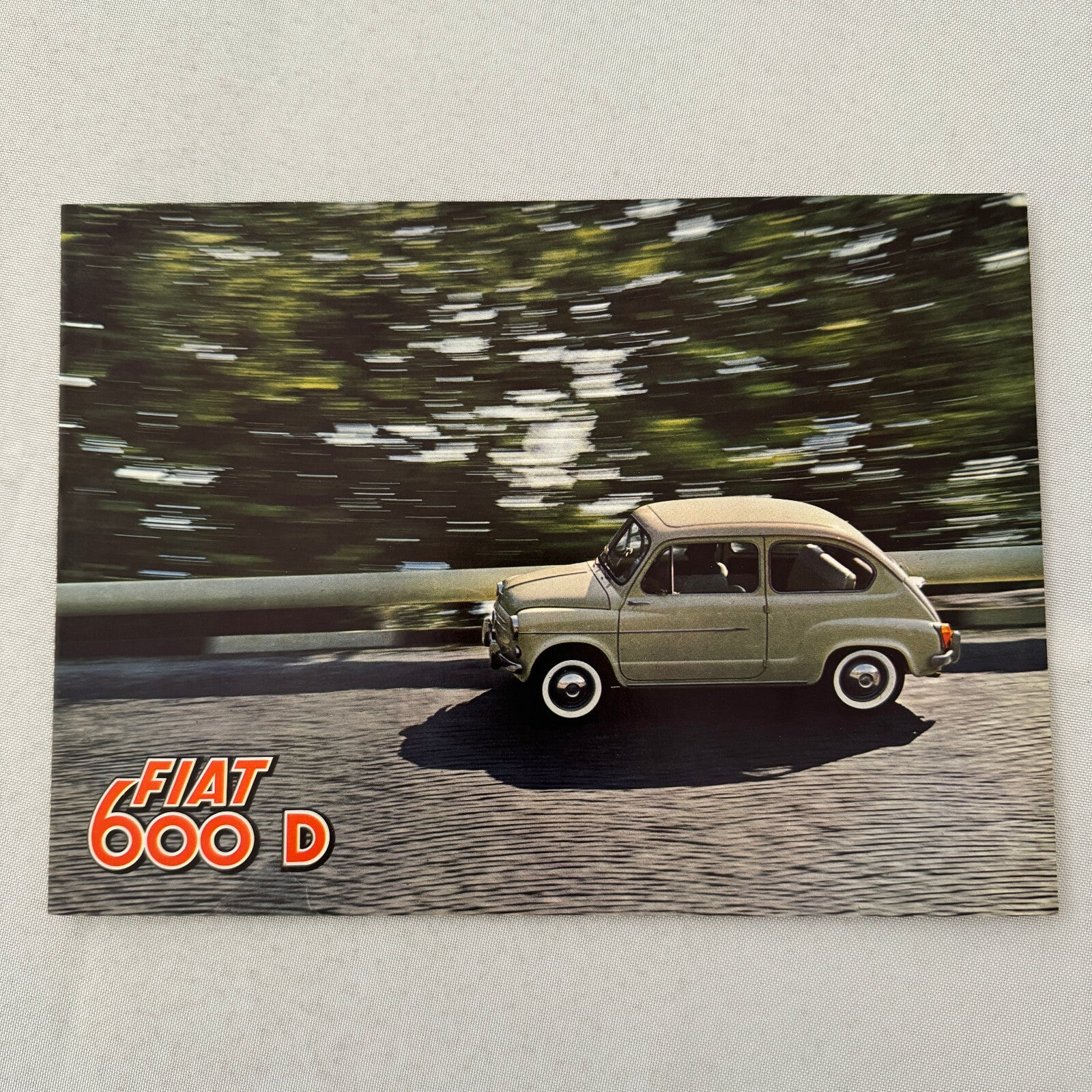 Fiat 600D Car Sales Brochure Catalog Advertising Vintage Fiat 600 D