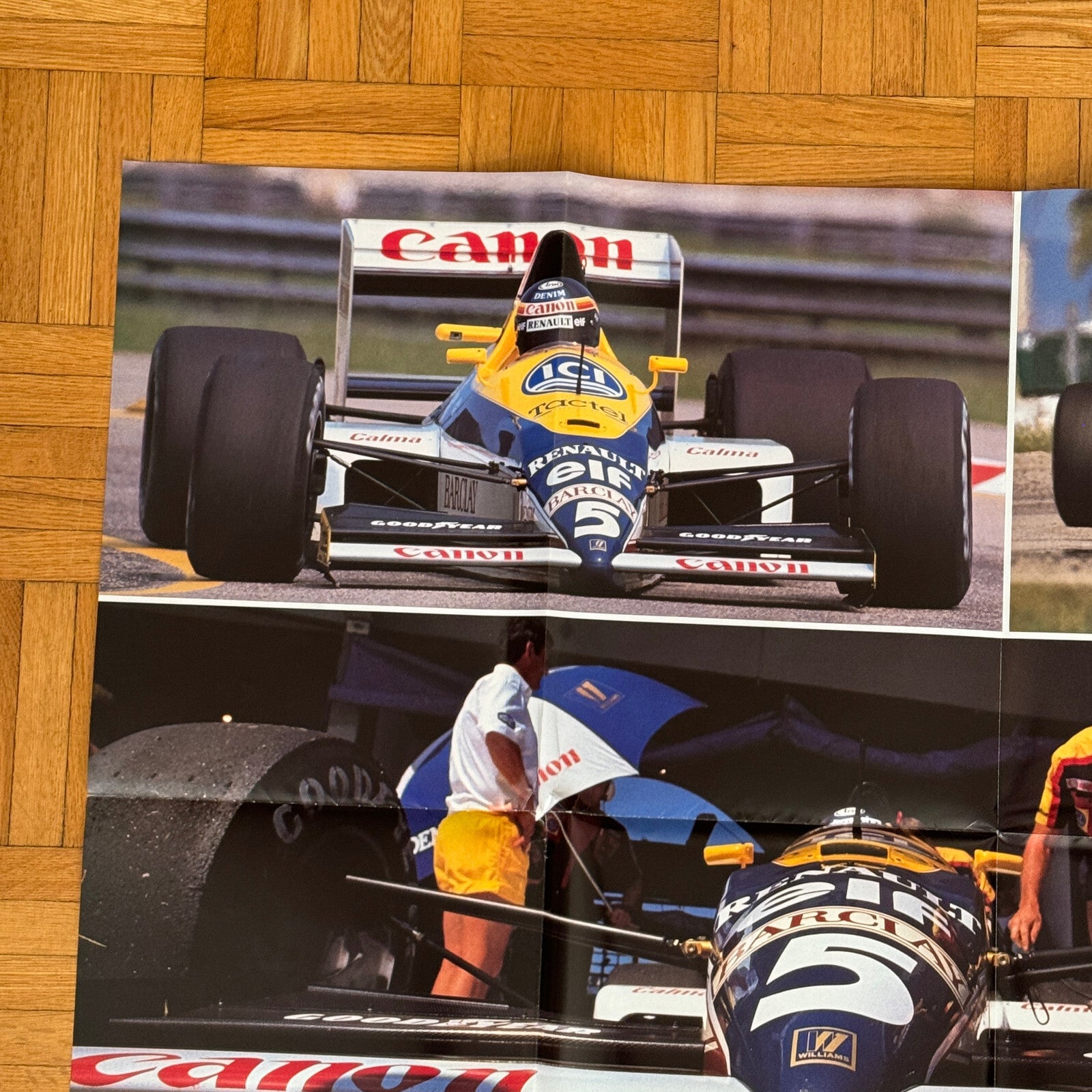 Canon Williams 1989 F1 Formula One Racing Car Poster