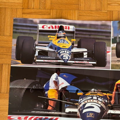 Canon Williams 1989 F1 Formula One Racing Car Poster