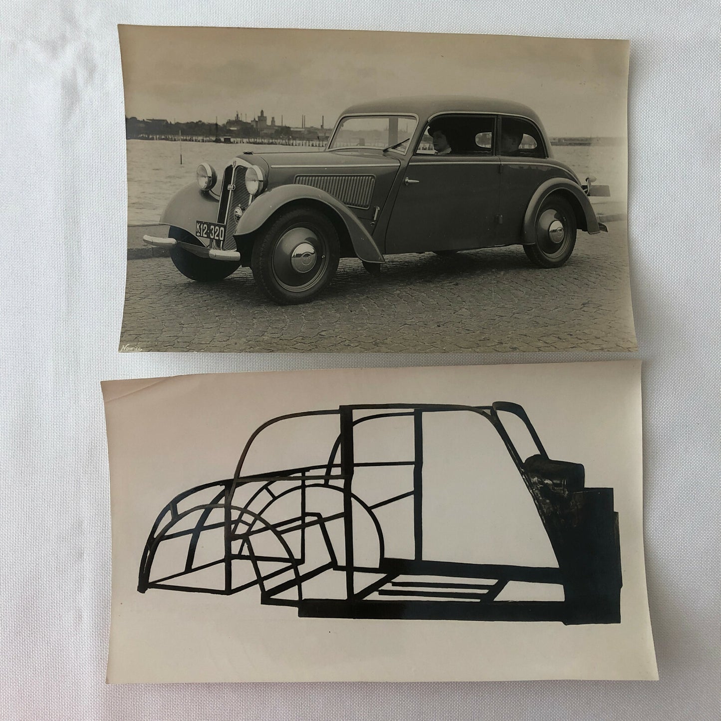 Antique Vintage Auto Union Audi Car Photo Photograph 