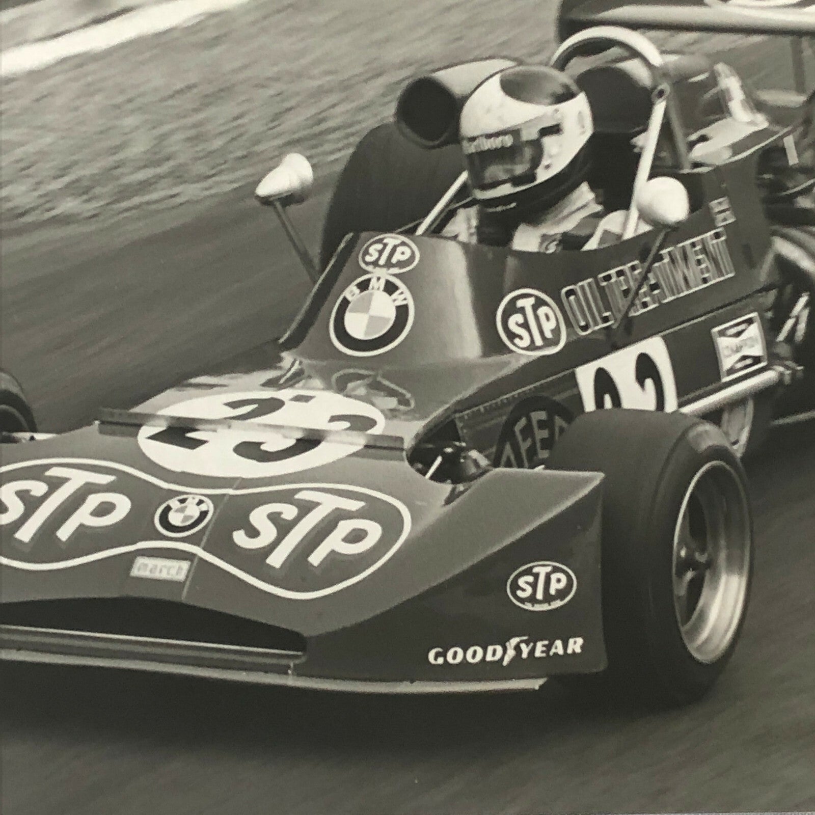 Vintage Racing Car Photo Photograph 1973 Rouen F2 Jean Pierre Jarier March BMW