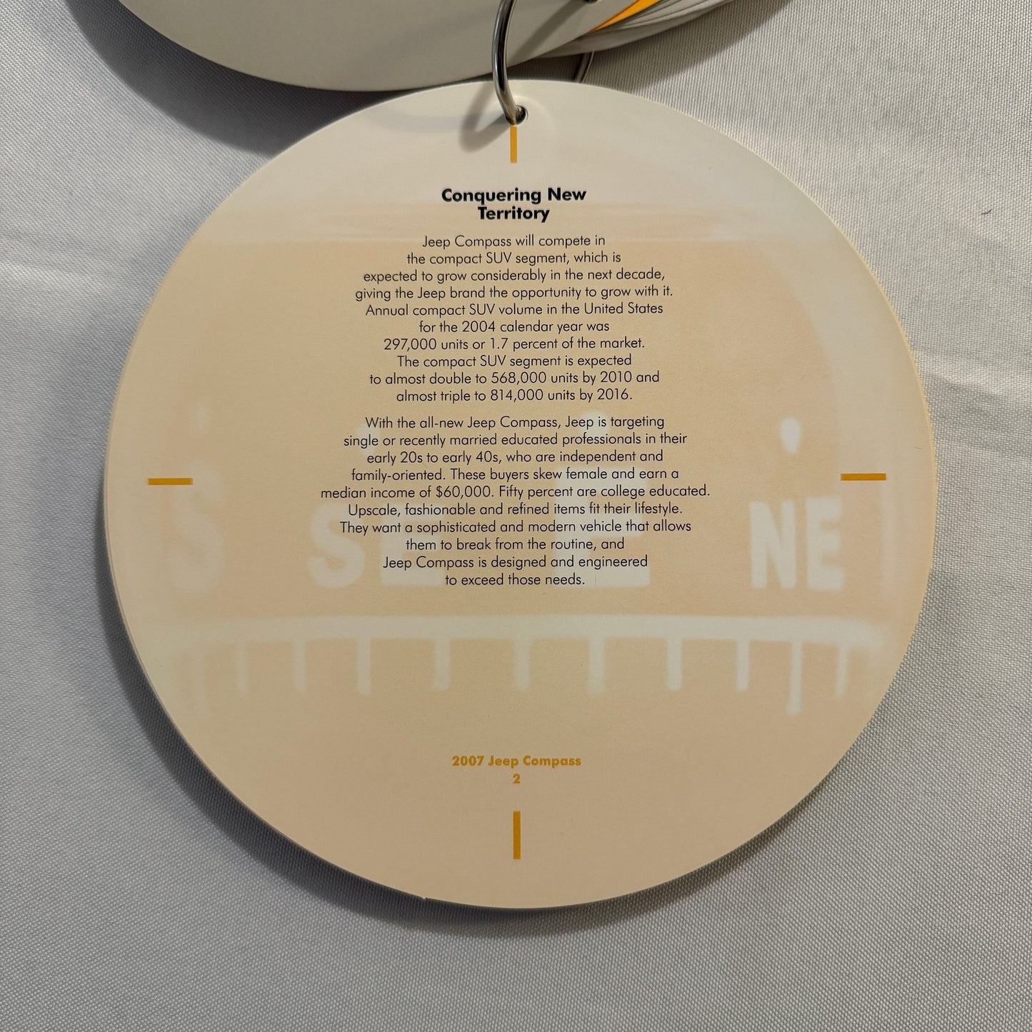 2007 Jeep Compass Press Kit Brochure with Photo CD