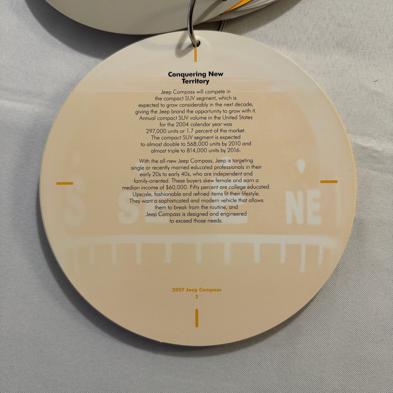 2007 Jeep Compass Press Kit Brochure with Photo CD