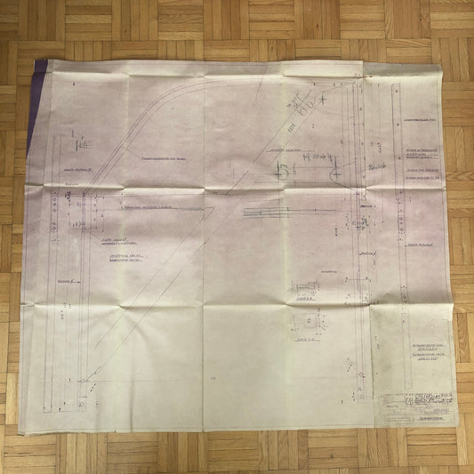 Vintage Porsche Reutter & Co Coachbuilder Factory Part Blueprint Document German