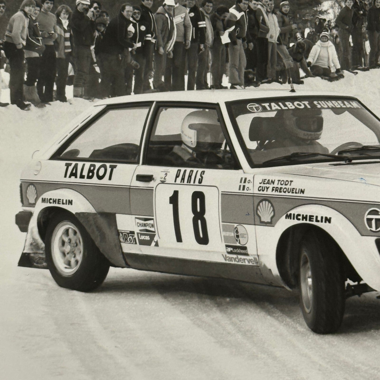 1980 Rallye Monte Carlo Press Photo Photograph DPPI Talbot Sunbeam Car