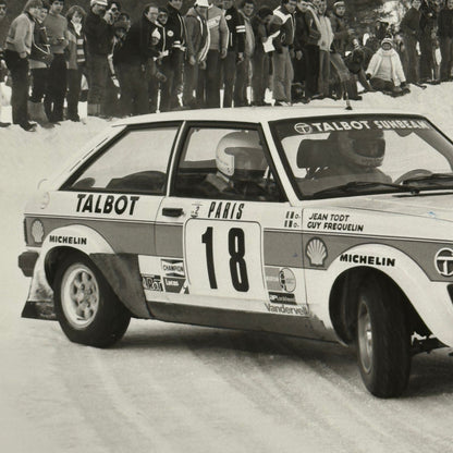 1980 Rallye Monte Carlo Press Photo Photograph DPPI Talbot Sunbeam Car