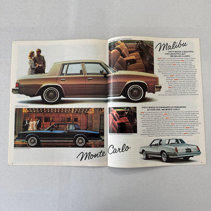 1982 Chevrolet Car Brochure Catalog Camaro Corvette Citation Monte Carlo +
