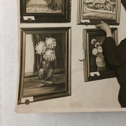 Vintage Press Photo Photograph Great Western Railway Art Painting Exhibit 1933