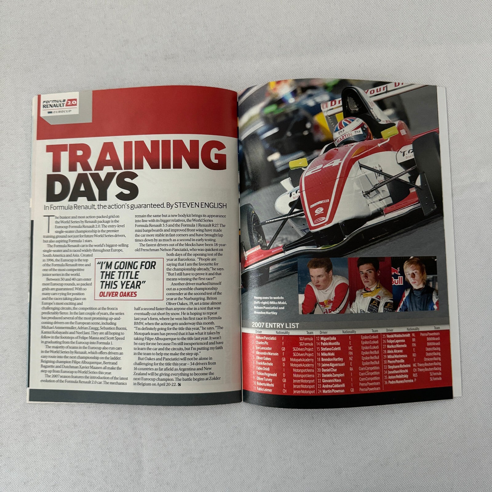 2007 Renault World Series Racing Guide Brochure Autosport