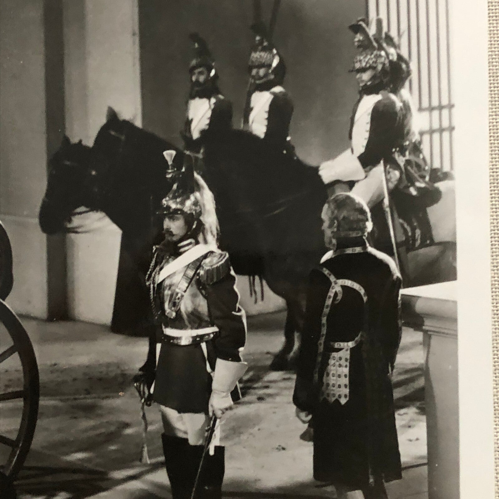 Vintage Movie Still Photo Photograph Print Horse Carriage Actor Actress Unknown