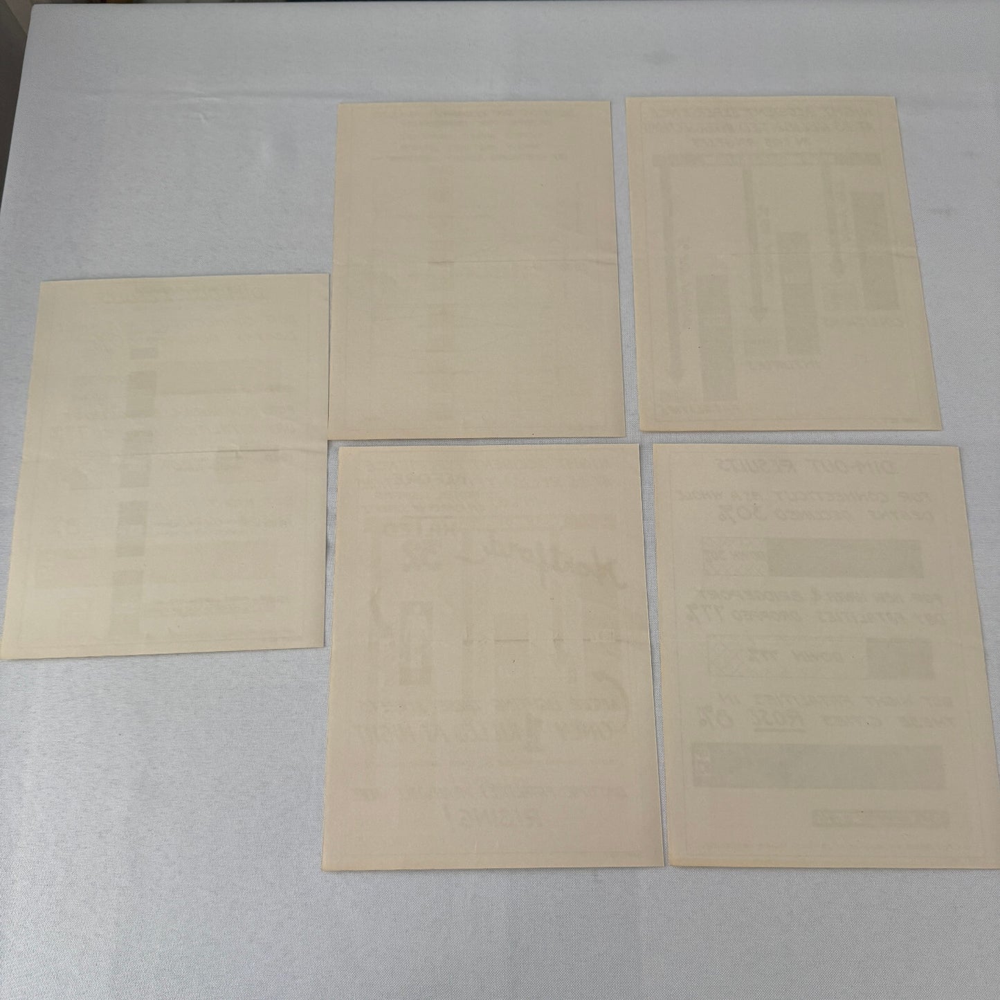 Vintage California Department of Highways Lighting Safety Chart Lot 5x