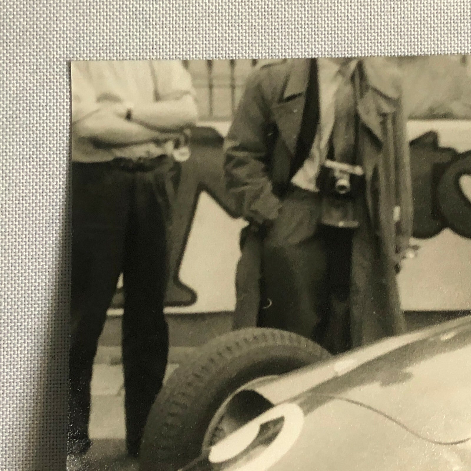 Vintage Grand Prix Car Racing Driver Photo Photograph Print 