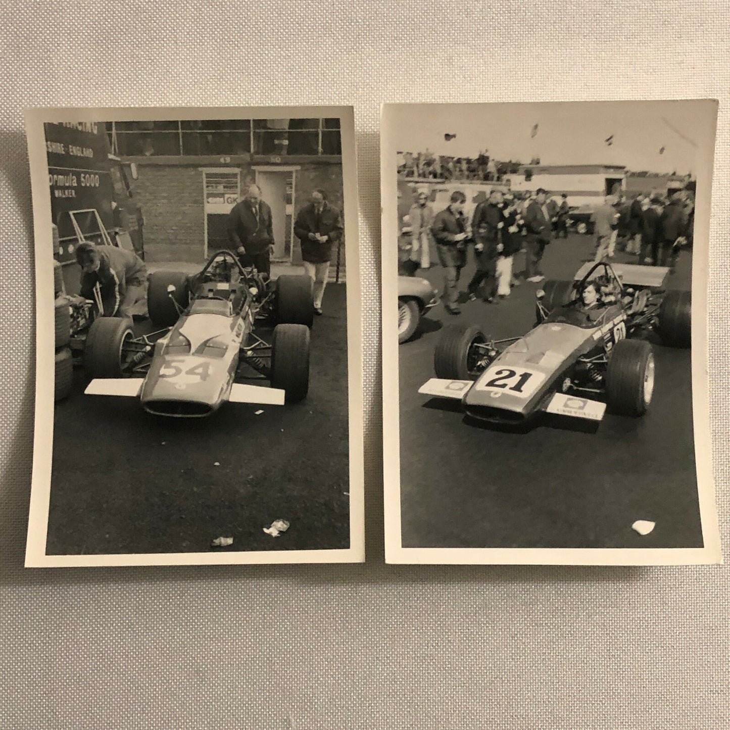 Vintage Racing Car Photo Photograph Print Lot of 13 