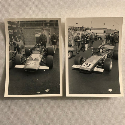 Vintage Racing Car Photo Photograph Print Lot of 13 
