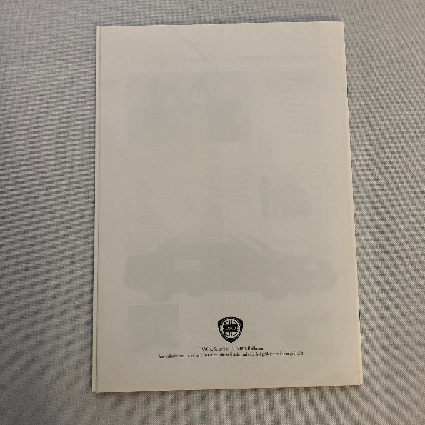 Lancia Thema Factory Accessories Car Sales Brochure Catalog German Text