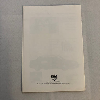 Lancia Thema Factory Accessories Car Sales Brochure Catalog German Text