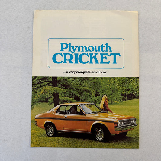 1976 Plymouth Cricket Car Sales Brochure Catalog Formula S Coupe Sedan Wagon