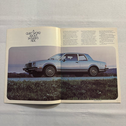 1980 Buick Skylark Car Sales Brochure Catalog Vintage Car Advertising
