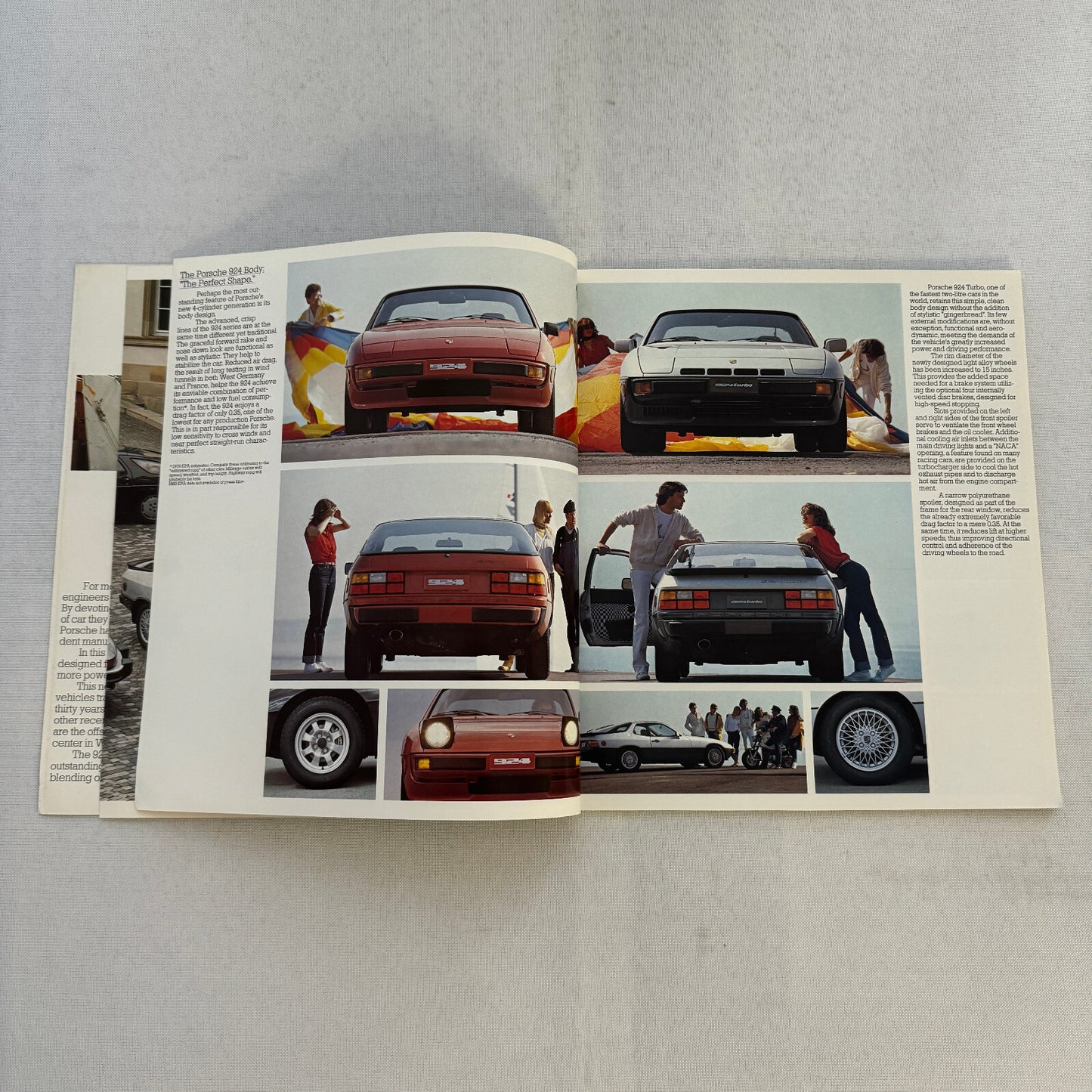 1980 Porsche 924 and 924 Turbo Sales Brochure Catalog Advertising