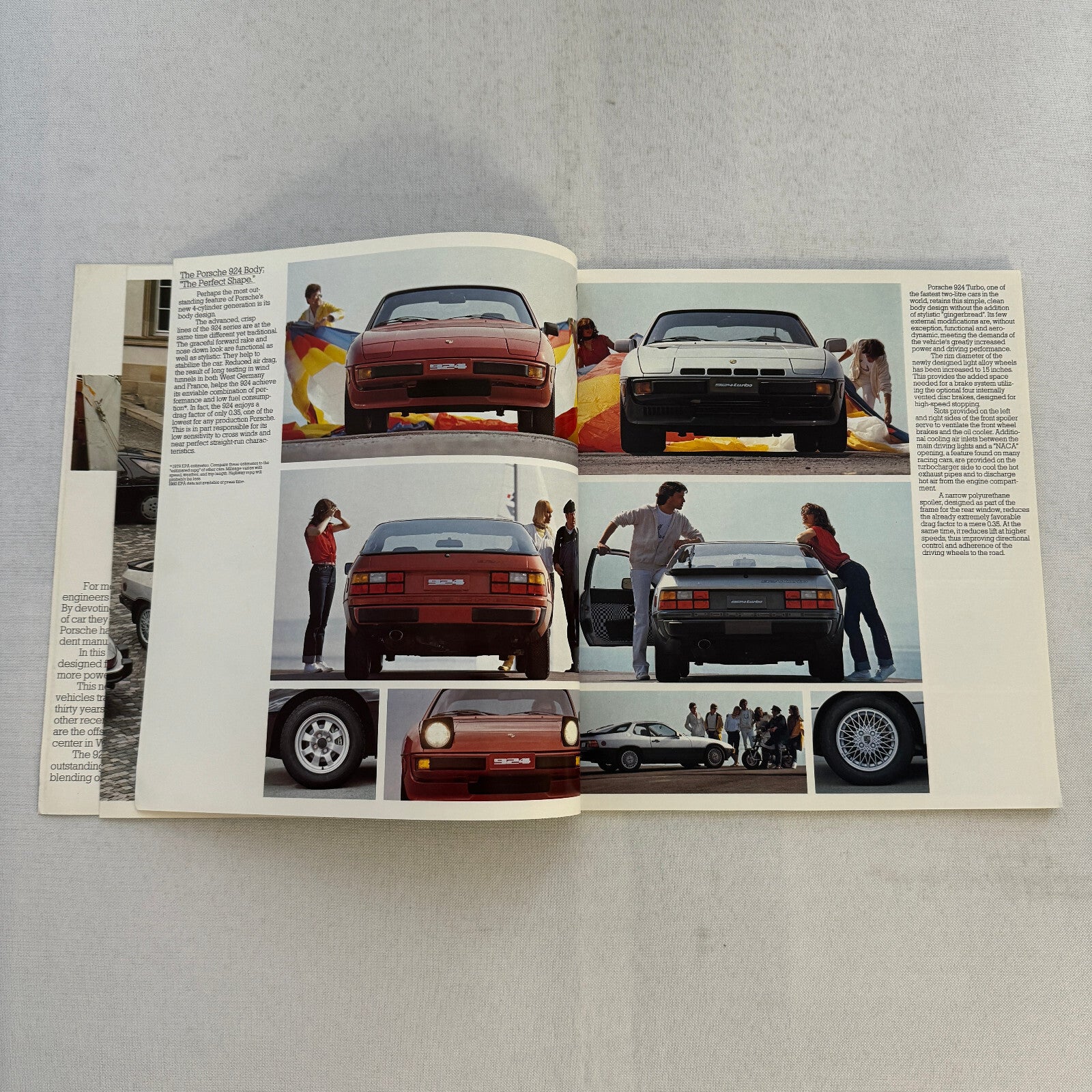 1980 Porsche 924 and 924 Turbo Sales Brochure Catalog Advertising