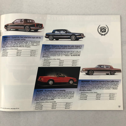 1990 General Motors GM Sales Brochure Catalog Pontiac Chevrolet GMC Cadillac +