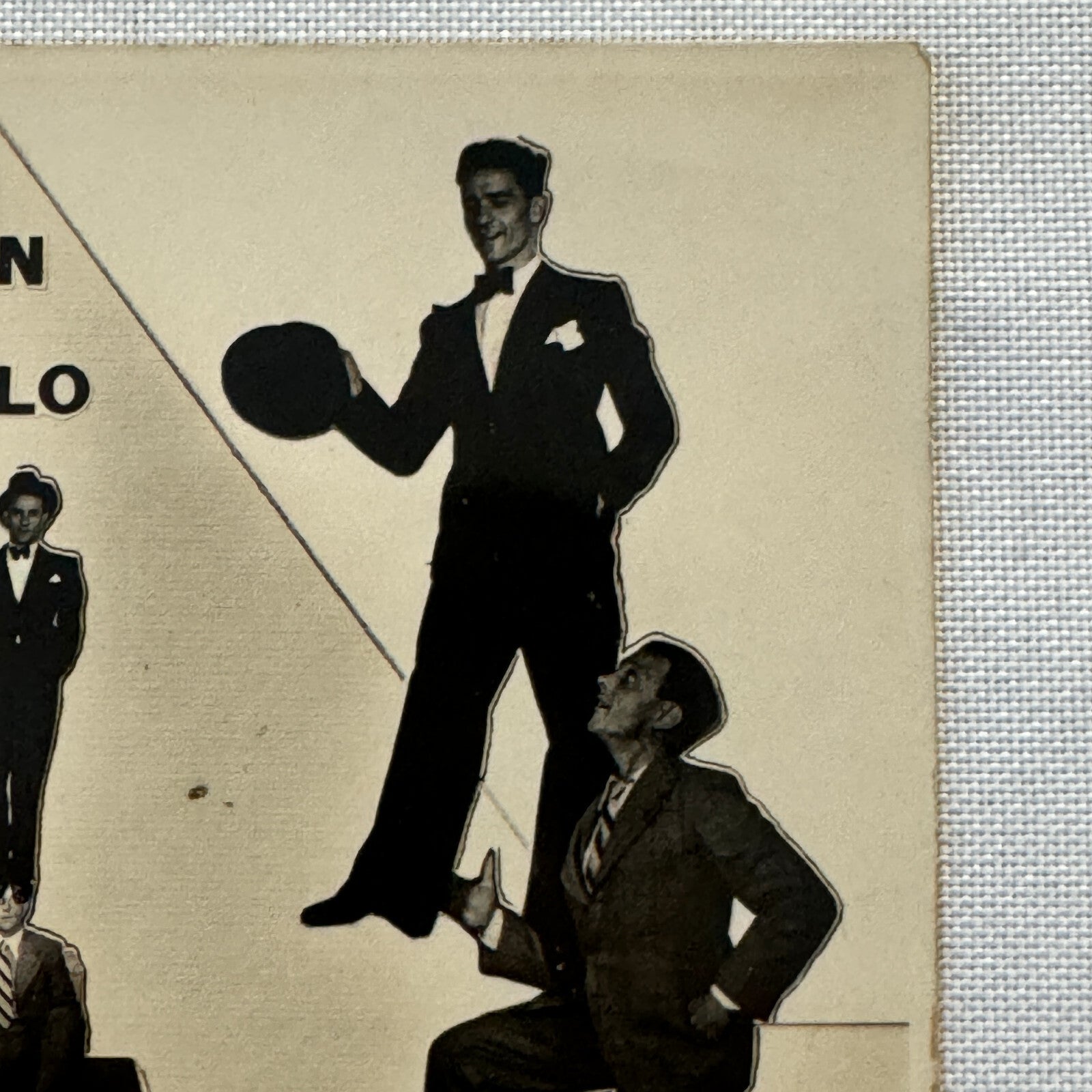 Vintage Circus Comedian Acrobat Act Postcard Post Card Kehn and Carlo