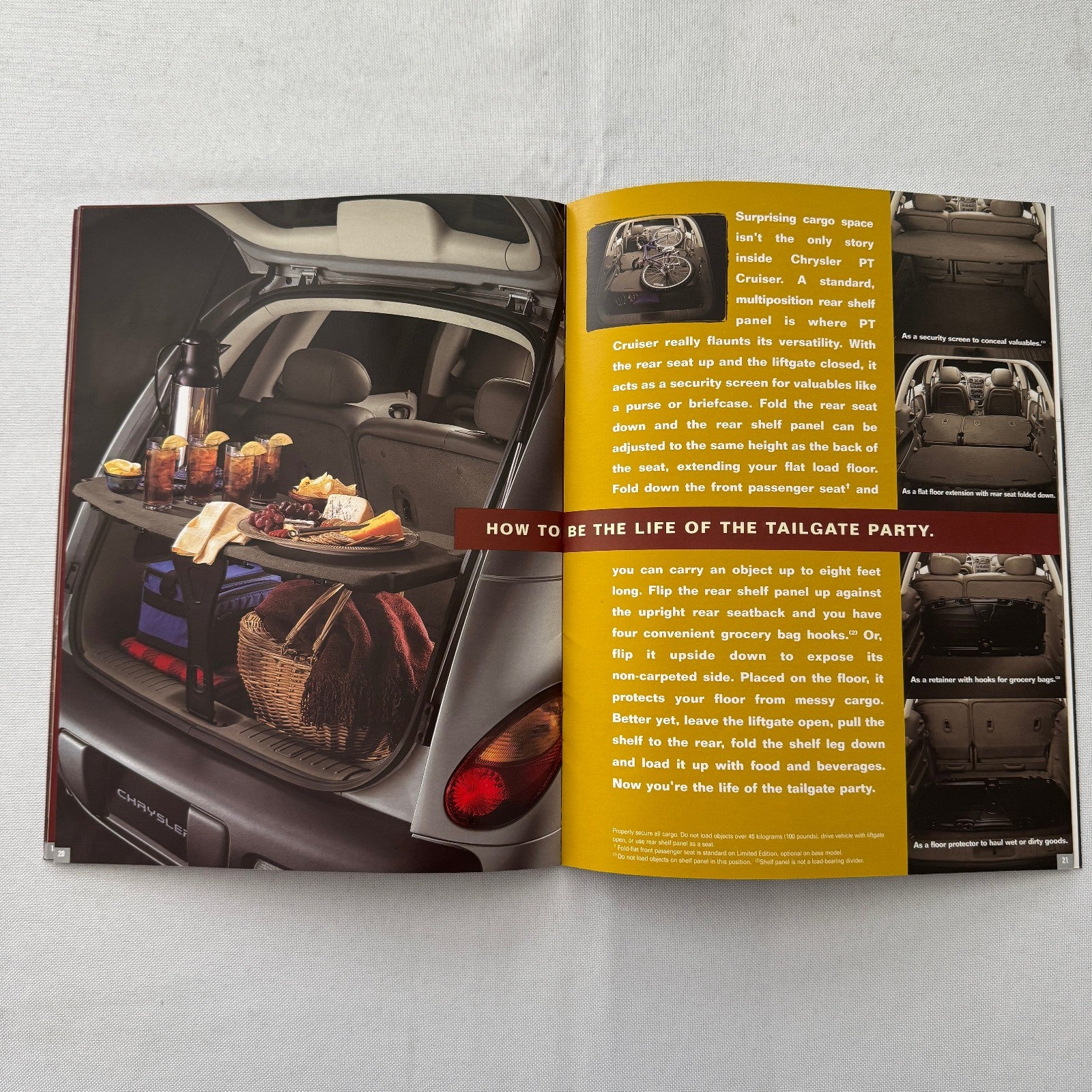 2001 Chrysler PT Cruiser Car Sales Brochure Catalog Advertising Canadian