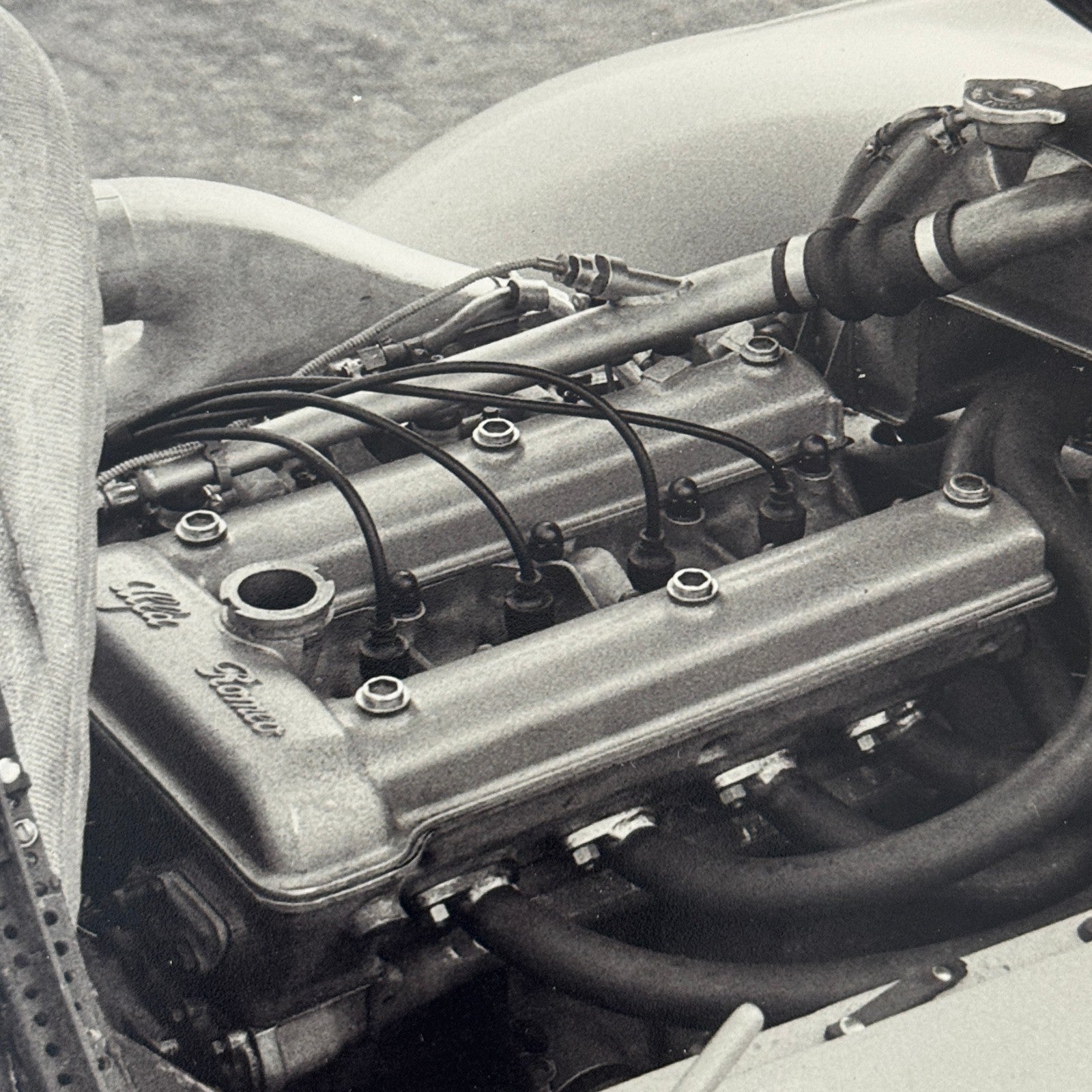 Abarth Alfa Romeo 1100 Pininfarina at Monza 1957 Vintage Photo Modern Print