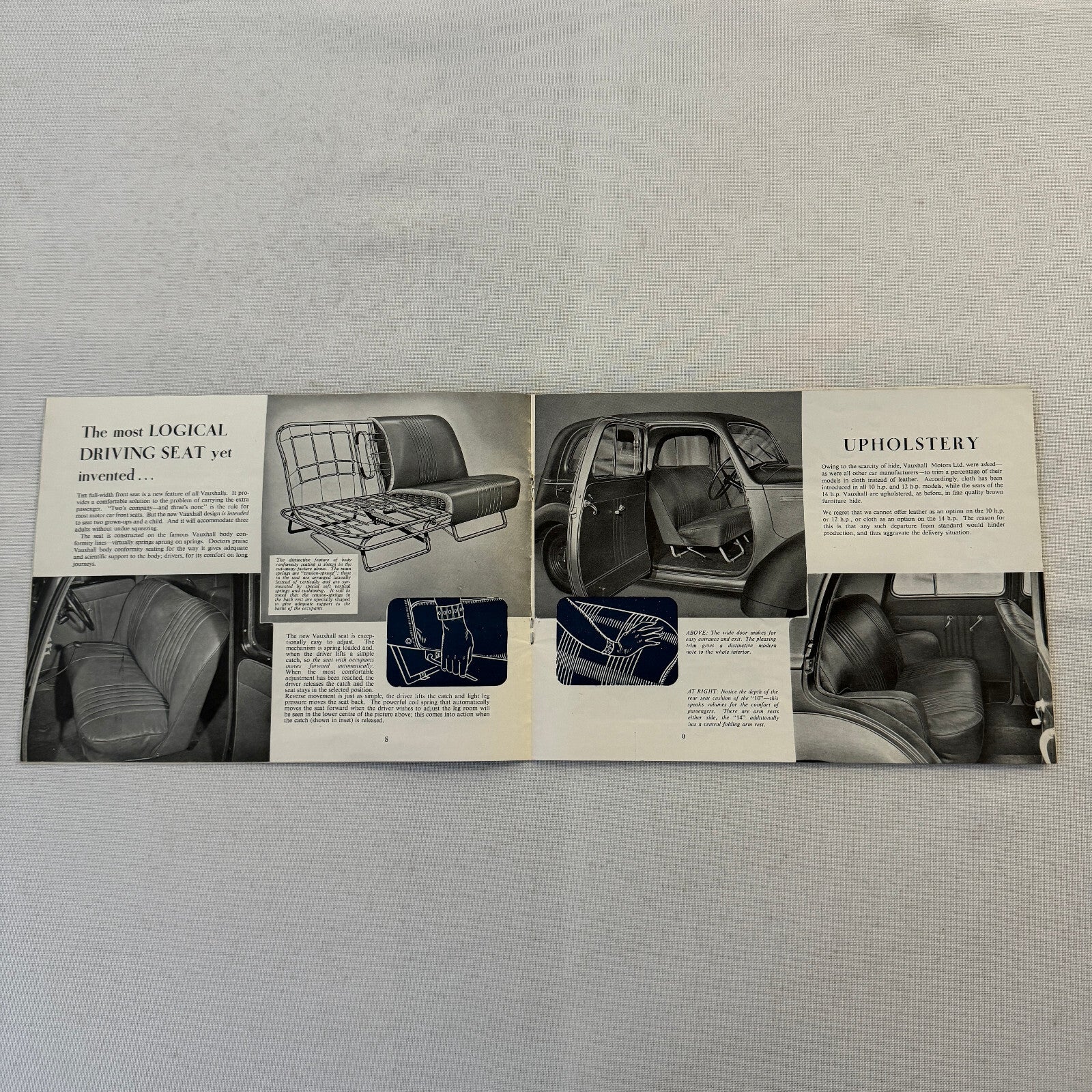 Vauxhall Car Sales Brochure Catalog Advertising 10HP 12HP 14 HP 10 12 14 Vintage