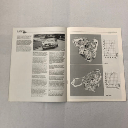 1986 Lancia Delta Car Sales Brochure Catalog GERMAN TEXT European