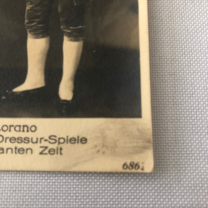 Circus Act with Birds Postcard Post Card Vintage Berlin Germany Fredy Lorano