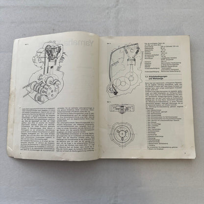 Vintage Yamaha XT550 Motorcycle Bike Repair Manual Book XT 550 GERMAN