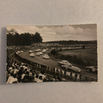 Vintage Porsche Racing Photo Postcard Post Card Photograph Nurburgring