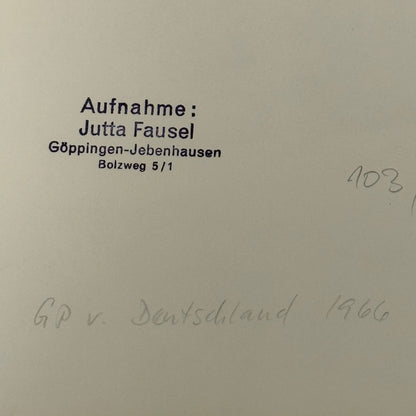 Vintage Racing Photo Mike Spence 1966 German Grand Prix Race Motorsport