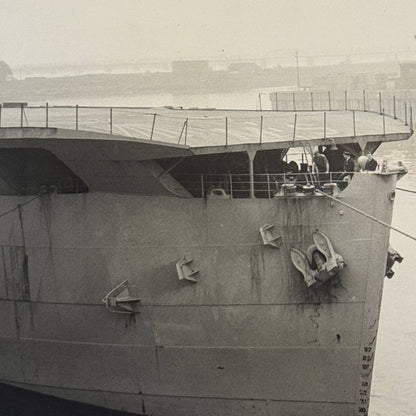 Vintage Ship Boat Photo Photograph Print Aircraft Carrier Empire MacDermott