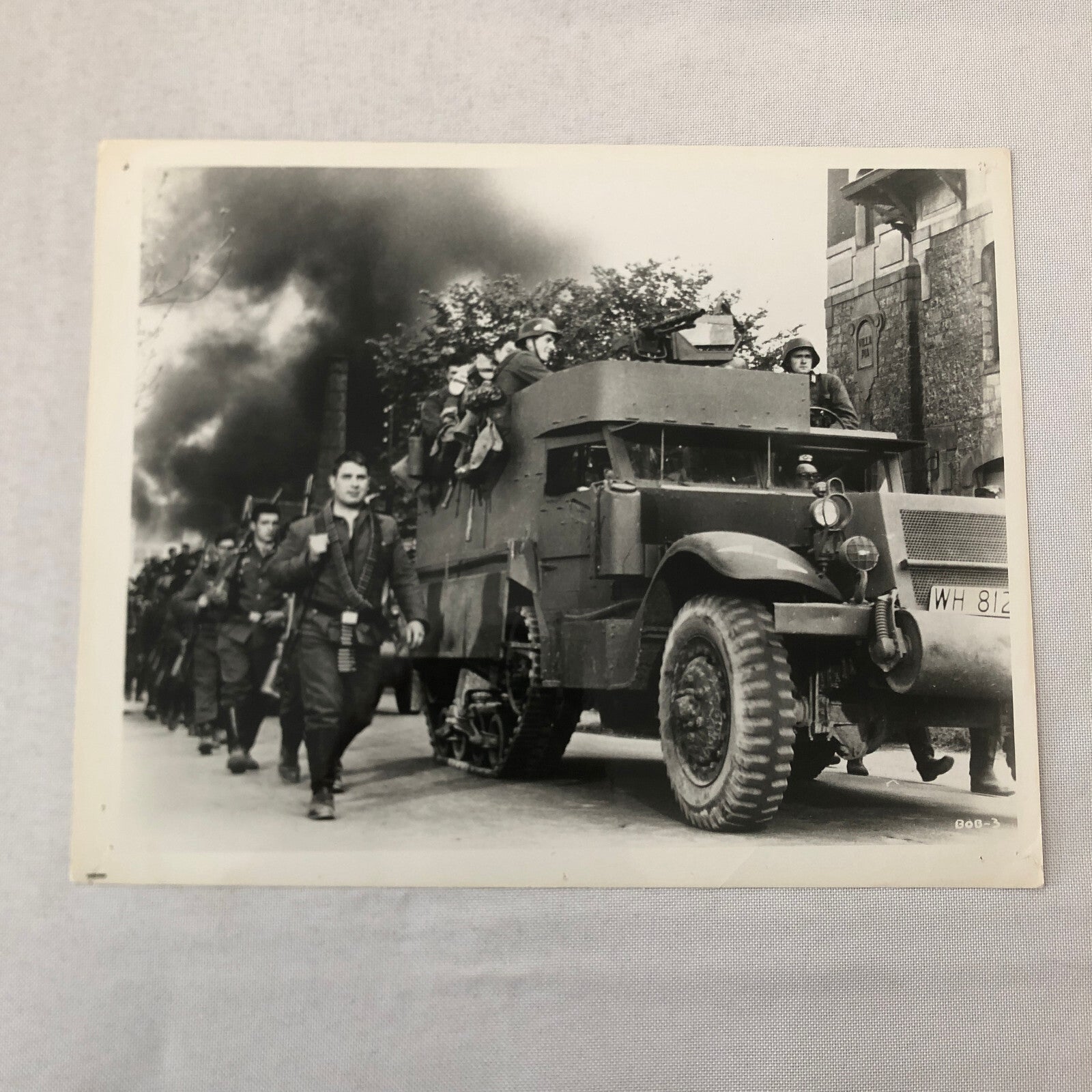 Vintage Movie Still Photo Photograph Print Military Army Truck Soldiers