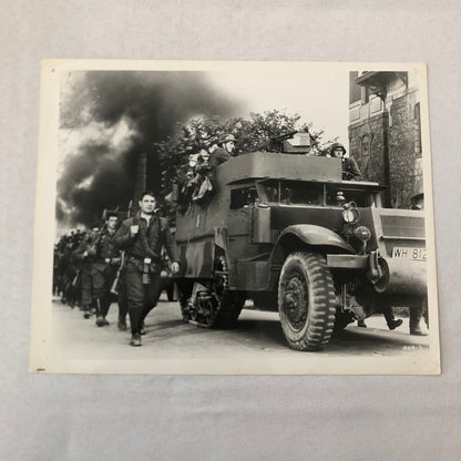 Vintage Movie Still Photo Photograph Print Military Army Truck Soldiers