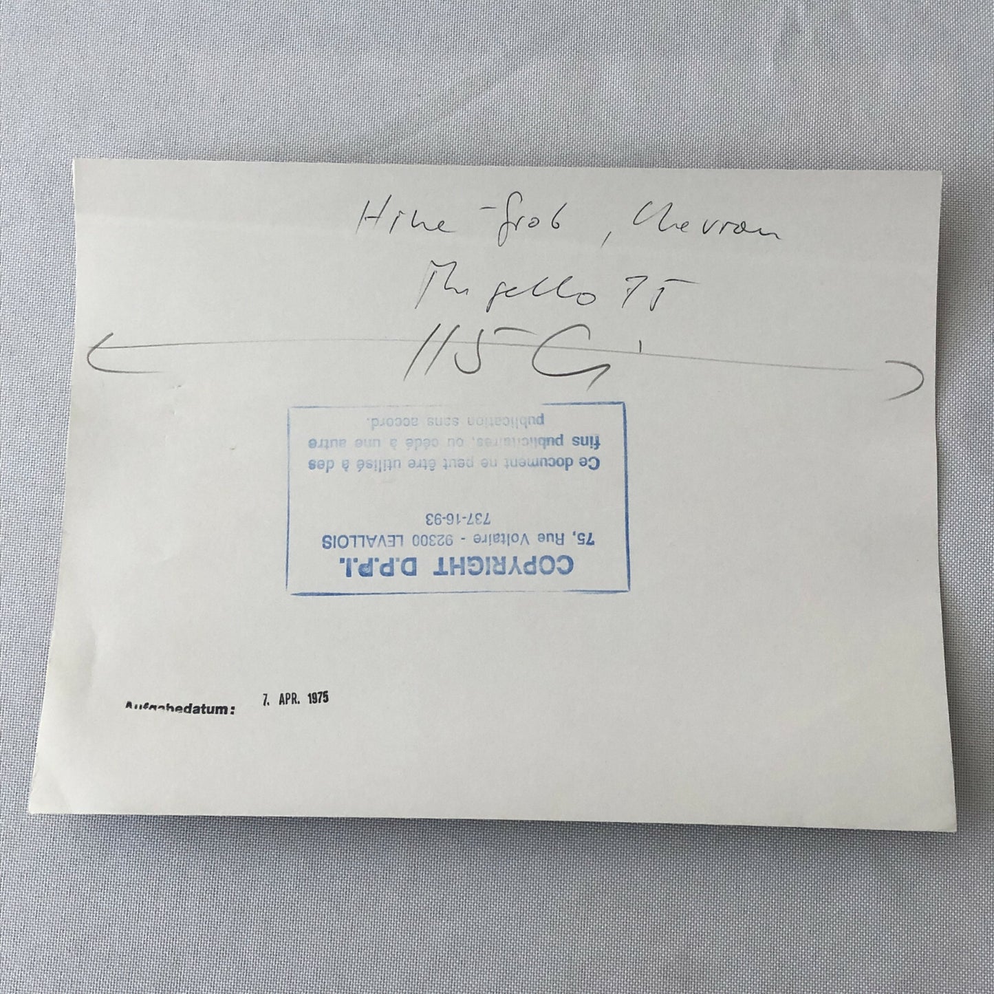 Vintage Racing Photo Photograph 1975 1000 KM de Mugello Chevron B31 Hart Ford 