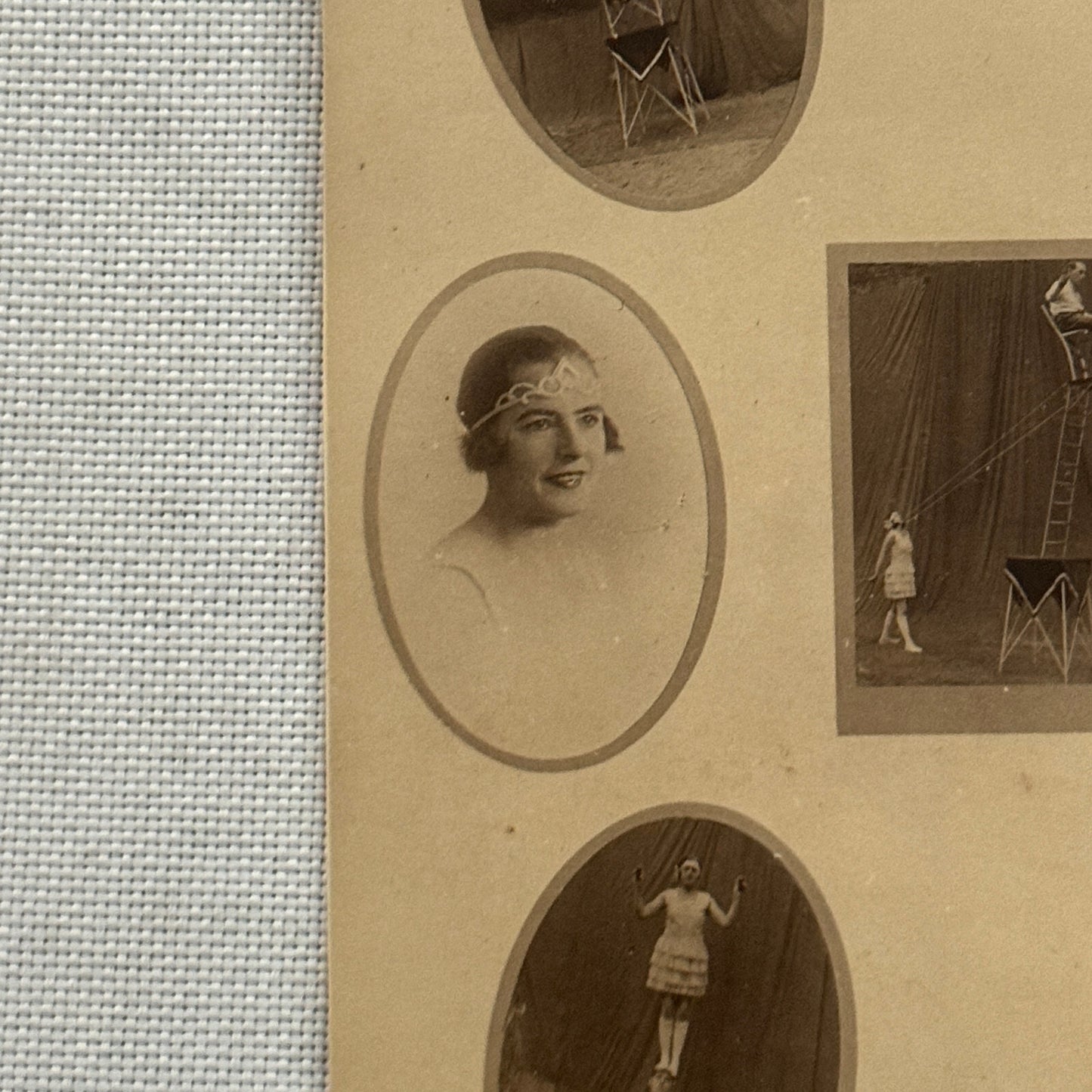 Vintage Circus Act Postcard Post Card Arens and Prince Balancing Act Acrobat