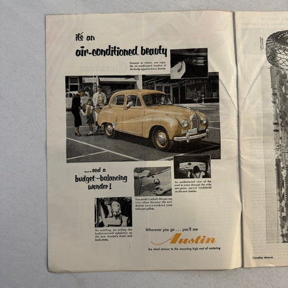 1952 Canadian Motorist Magazine Queen Elizabeth CNE Autoshow Motor Show Sept