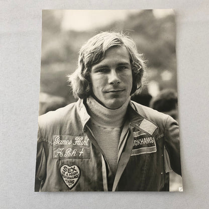 James Hunt Grand Prix Formula One F1 Racing Driver Portrait Photo Photograph