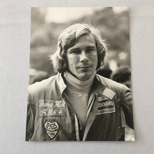 James Hunt Grand Prix Formula One F1 Racing Driver Portrait Photo Photograph
