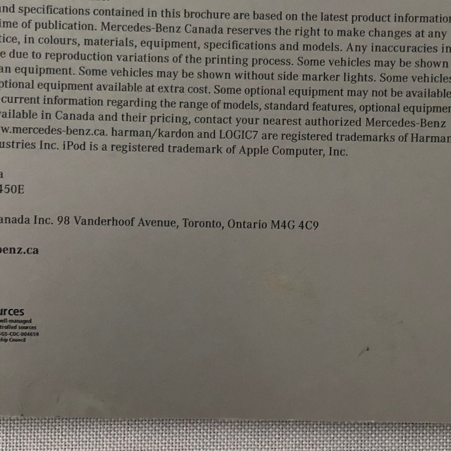 2011 Mercedes CLS Class Sales Brochure Catalog CLS550 CLS63 AMG 550 63