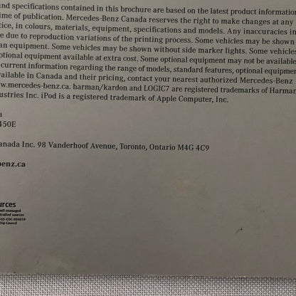 2011 Mercedes CLS Class Sales Brochure Catalog CLS550 CLS63 AMG 550 63