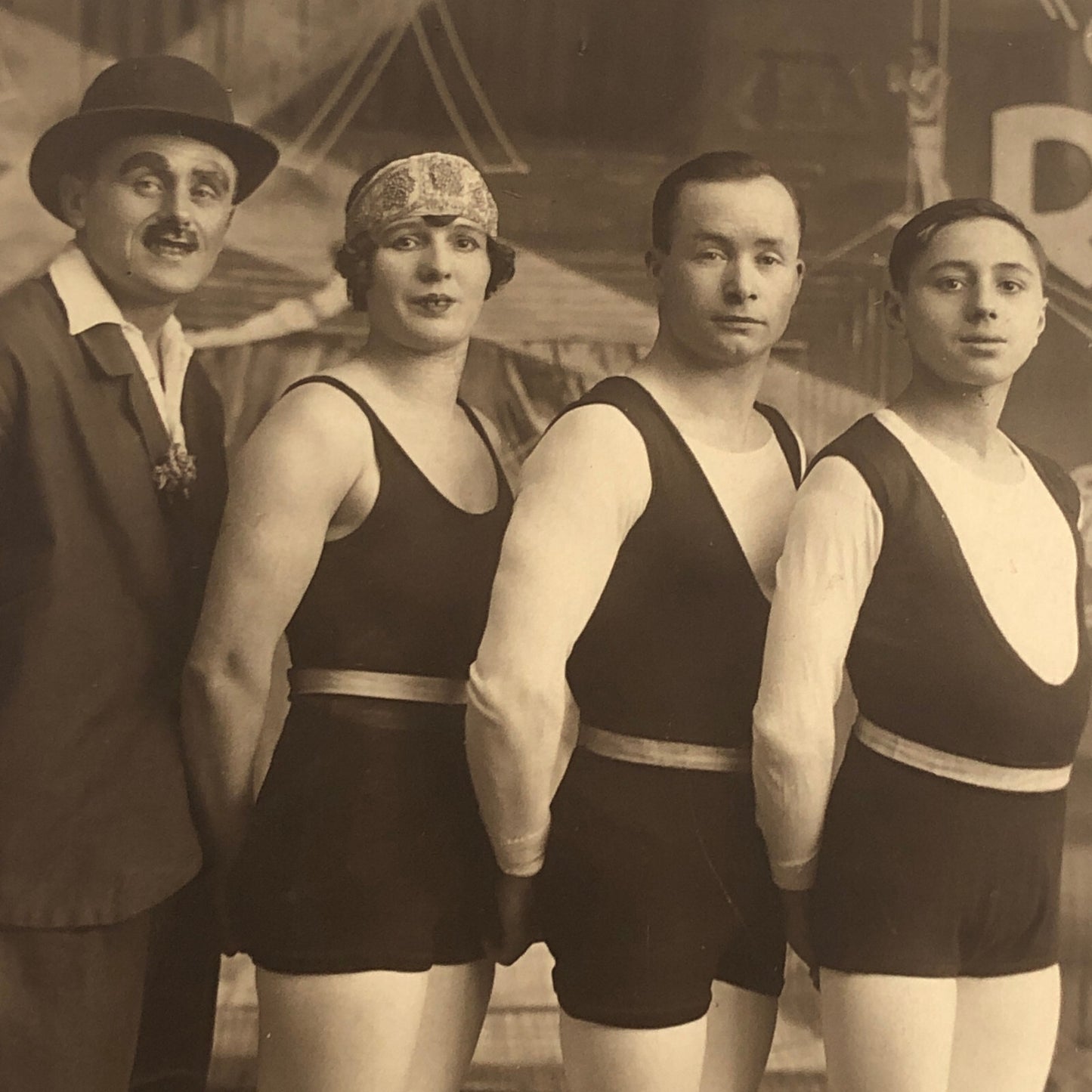 Circus Performer Photo Postcard Real Photo Postcard RPPC Vintage