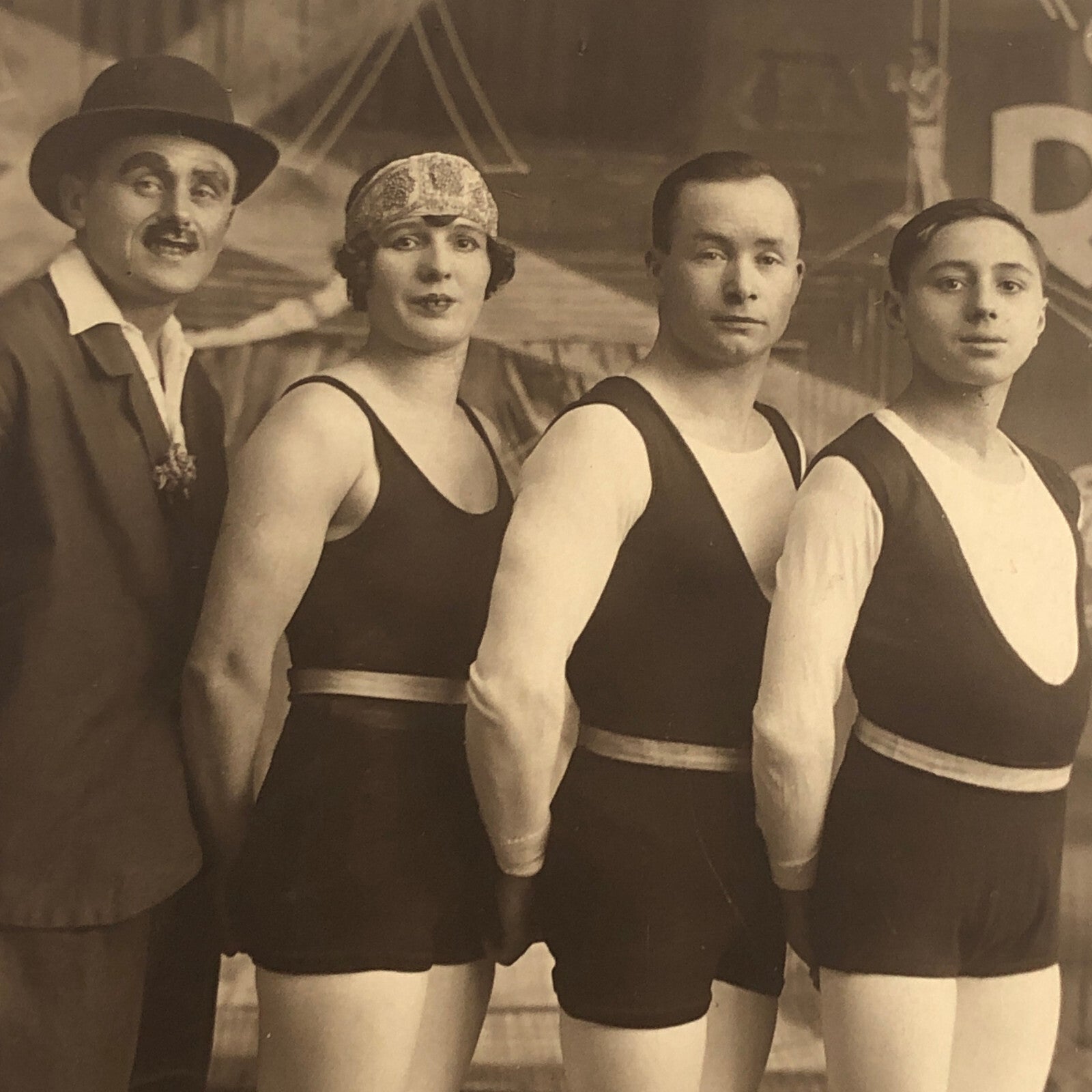 Circus Performer Photo Postcard Real Photo Postcard RPPC Vintage