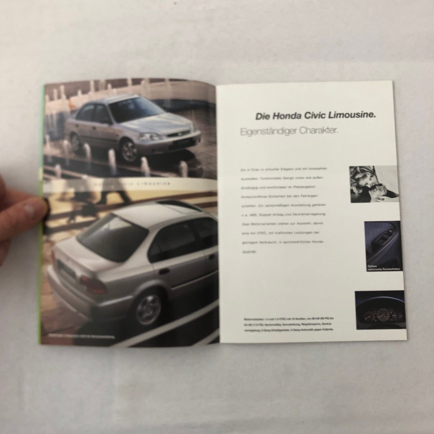 Honda Sales Brochure Catalog NSX S2000 Integra Type R Prelude Civic + GERMAN