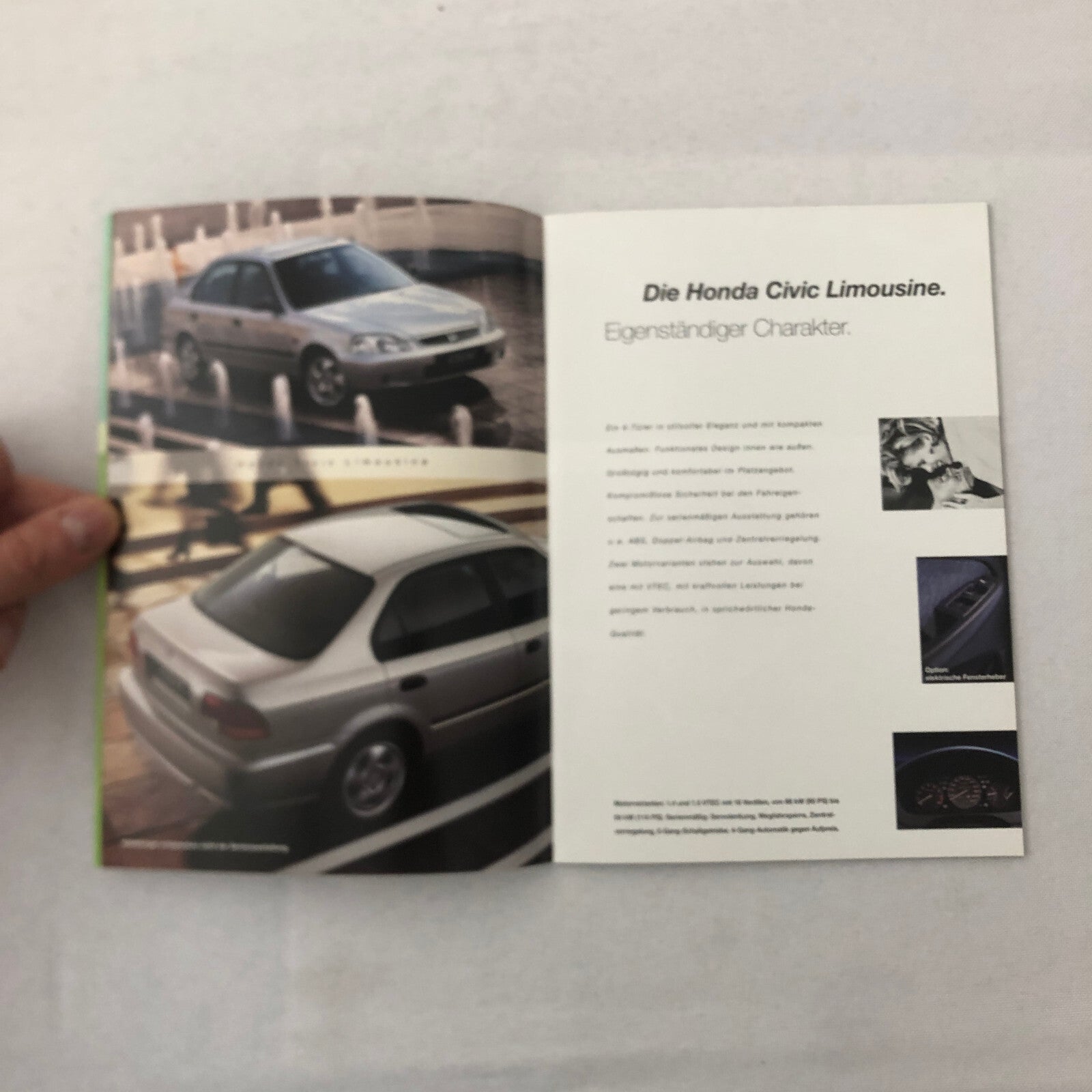 Honda Sales Brochure Catalog NSX S2000 Integra Type R Prelude Civic + GERMAN