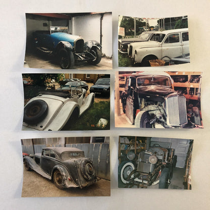 Vintage Rolls Royce Bentley Car Barn Find Junk Yard Parts Photo Print Lot of 30