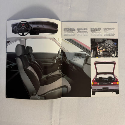 1984 Honda Civic Sales Brochure Catalog CRX Hatchback 1500 Sedan Wagon Vintage